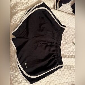 Nike Black and White Athletic Shorts with Classic Design